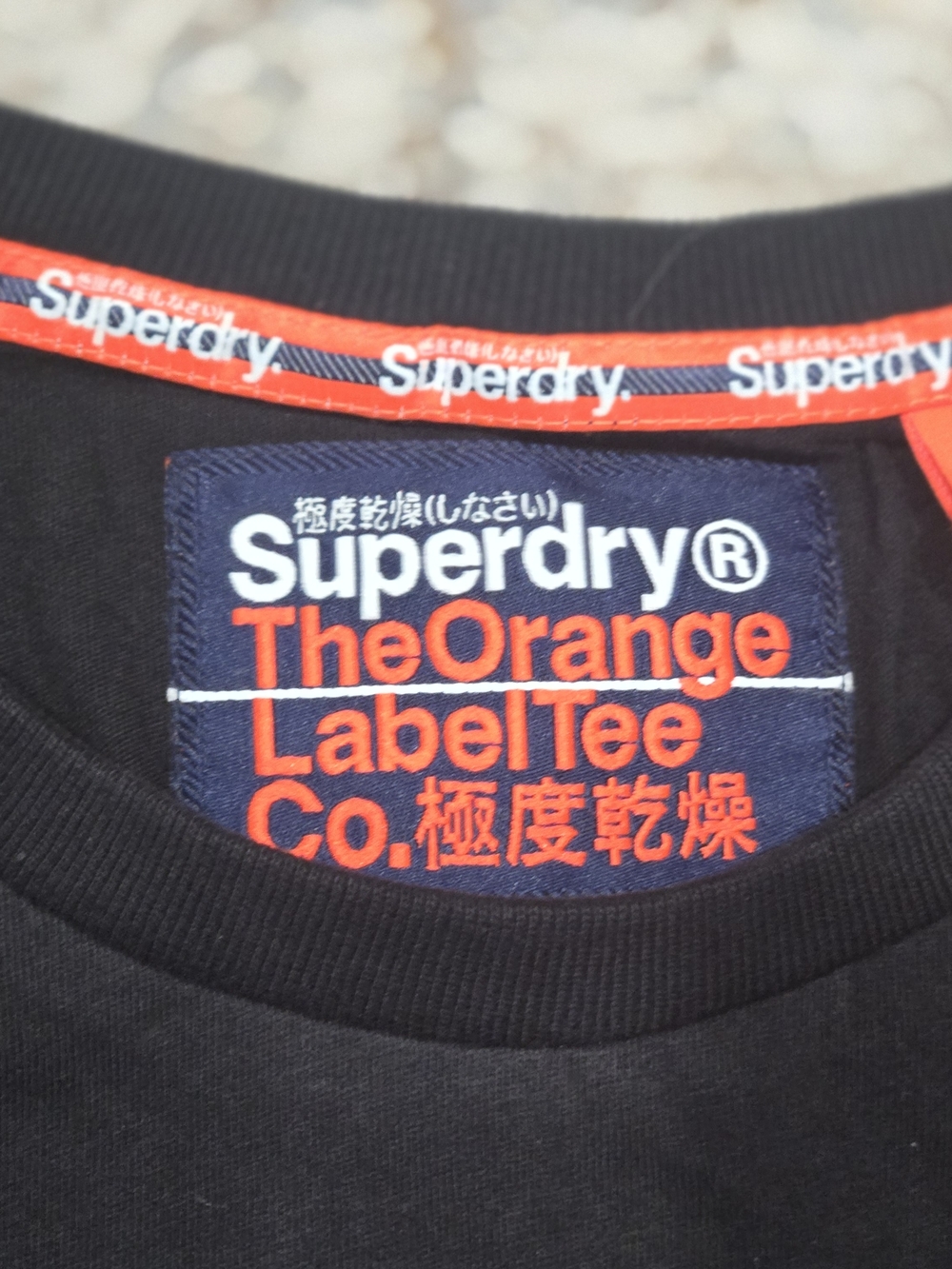 Superdry Men’s Black Logo Crew Neck T-Shirt - Picture 6 of 10